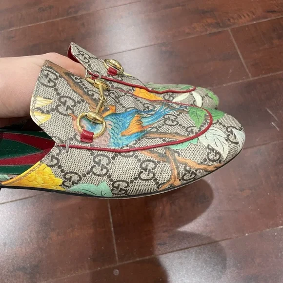 Authentic Gucci floral princetown mules - Picture 5 of 5